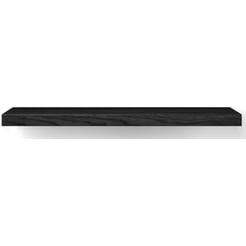 Looox Wooden Base Shelf Deco Wastafelblad 120x41x7 cm Black