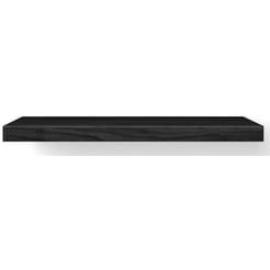Looox Wooden Base Shelf Solo Wastafelblad 100x46x7 cm Black