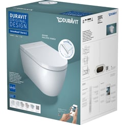 Duravit SensoWash Starck F Plus douche-wc incl. automatische duroplast toiletbril Wit