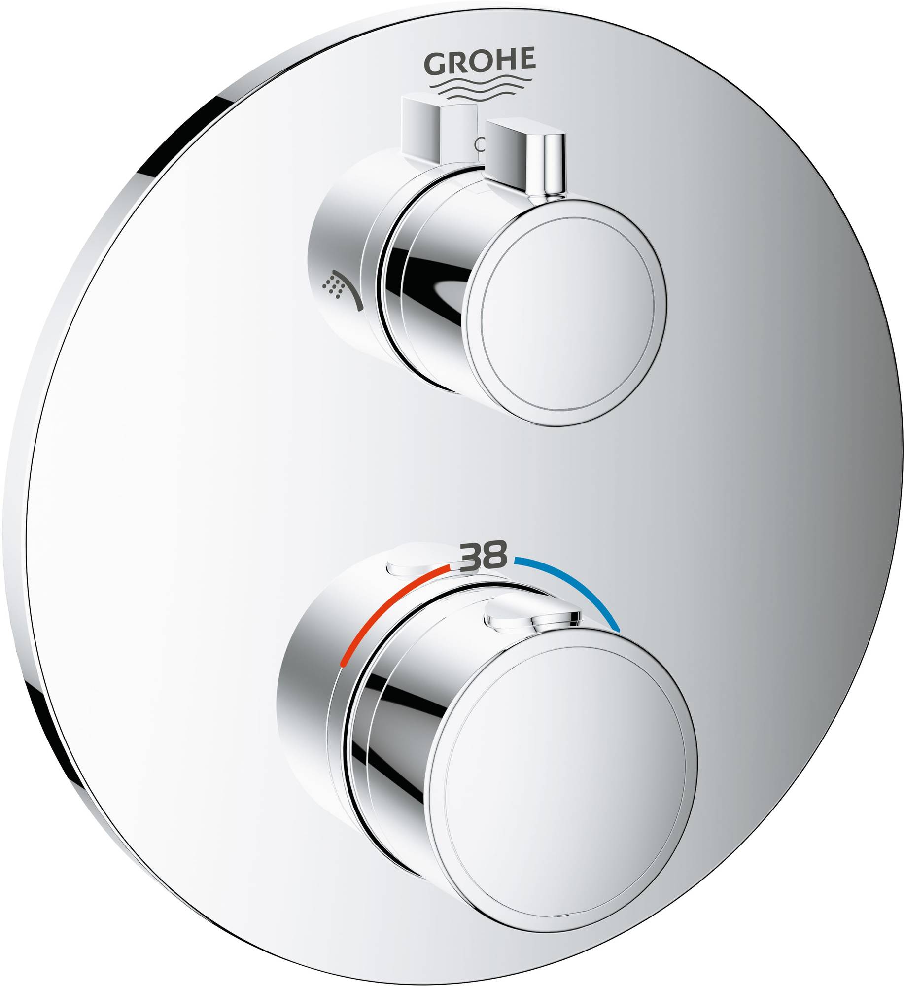 Grohe Grohtherm Afbouwdeel Thermostaat Chroom