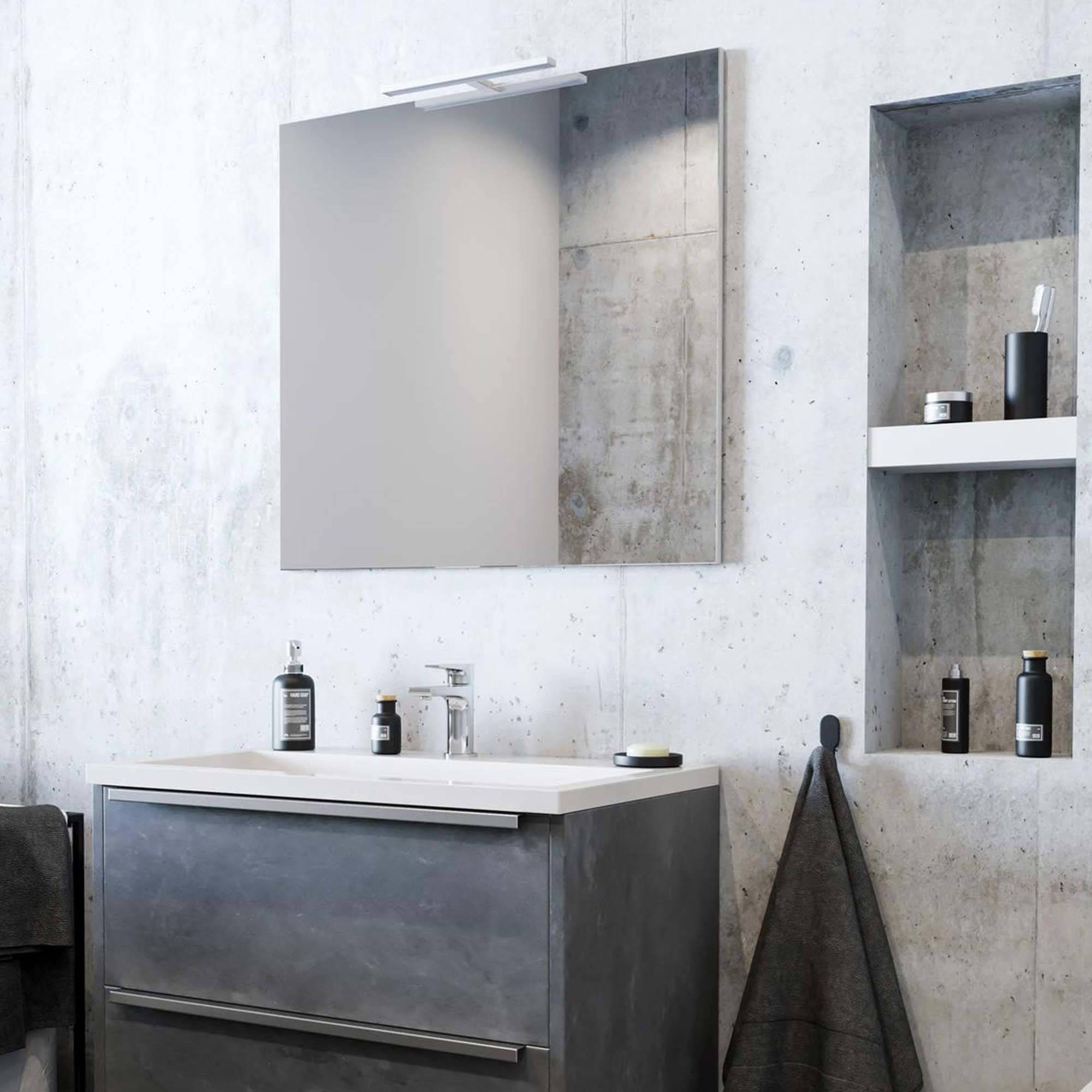 Saniselect Pirka spiegel inclusief schakelaar 80x75 cm