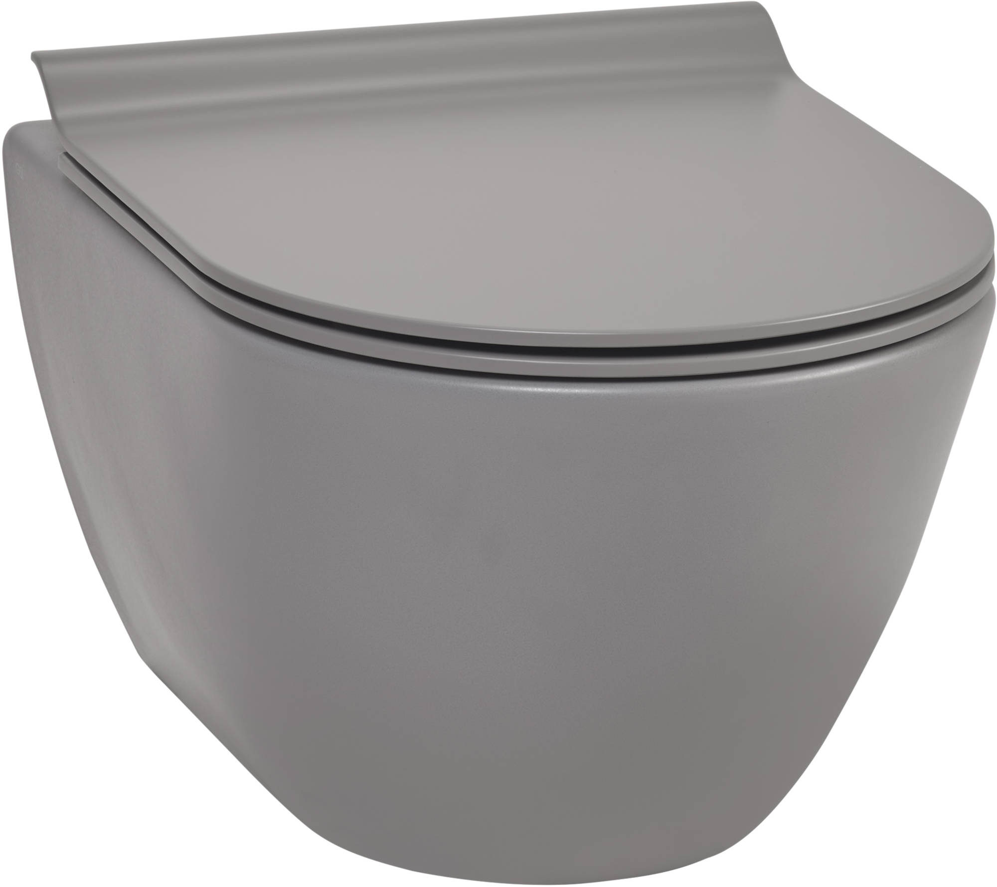 Ben Segno Wandcloset compact Dual Glaze Free Flush 36x50x33,5 cm Beton Grijs