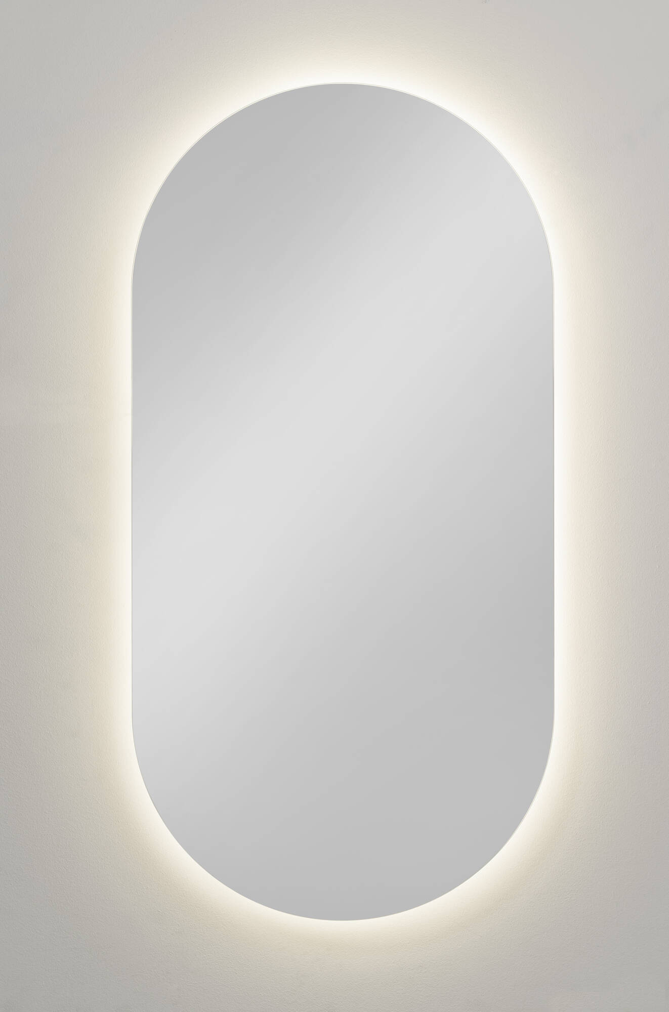 Ben Clip Spiegel ovaal met verlichting 40x80 cm