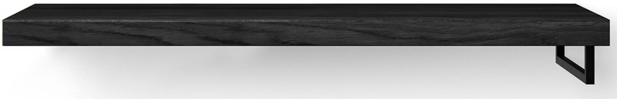 Looox Wooden Base Shelf Solo Wastafelblad 140x46x7 cm Black