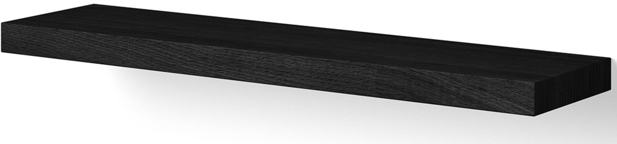 Looox Wooden Wall Shelf Free Wandplank 60x15x4 cm Black