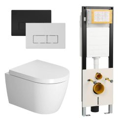 Duravit Me By Starck Compact Rimless wit / WBRN set