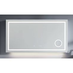 Line 45 Spiegel Rechthoekig 100x7x75 cm met LED Verlichting, Verwarming, Touch Bediening, Bluetooth audio en Stopcontact