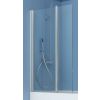 Ben Romero 2-delige Badwand 125x140cm Chroom / Helder Glas