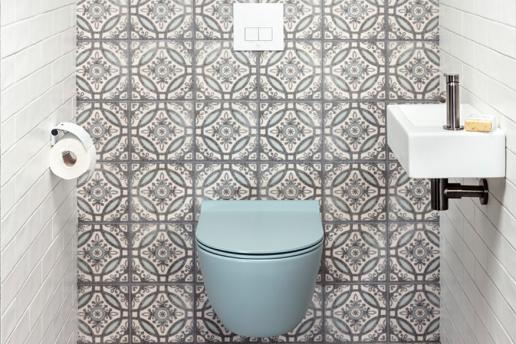 Trend: Portugese tegels in sanitaire ruimtes