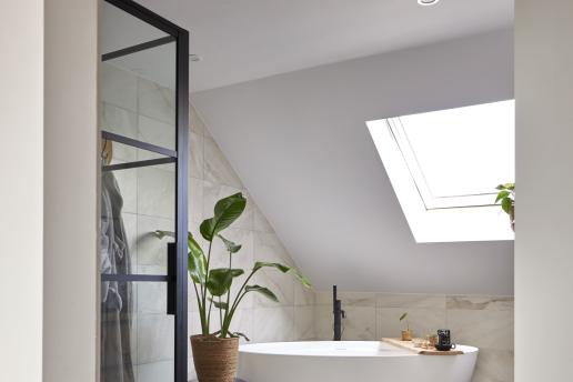 Badkamer op zolder