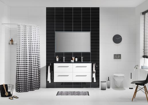 Zwart en wit in je badkamer